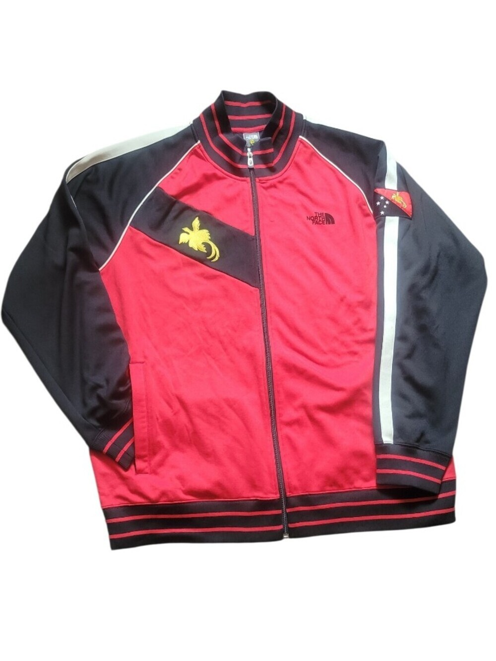 The North Face Men’s Red and Black Rare Athletic Track Jacket Sz 4XL